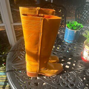 Frye Western Banana  horsestitch boots 8.5 B